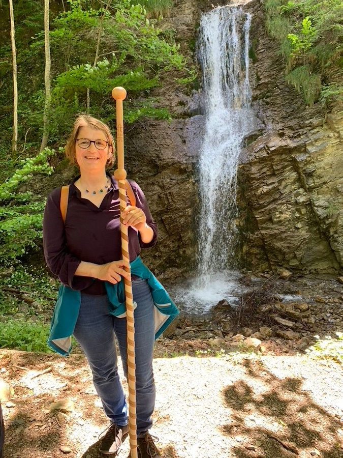 Hannah Audebert beim Pilgern,
