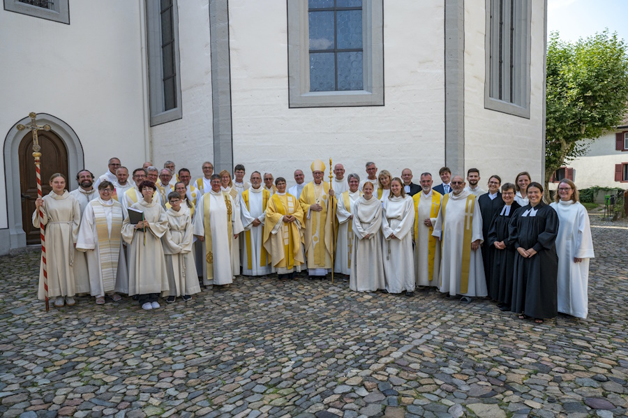 Hannah Audebert am Tag ihrer Priesterinnenweihe,