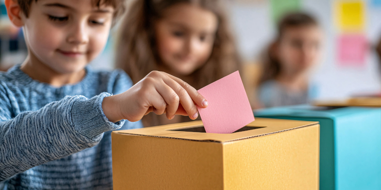 Das Demokratieverständnis kann nicht früh genug gefördert werden. Erste Berührungspunkte mit dem Thema gibt es in Kindergarten und Schule.