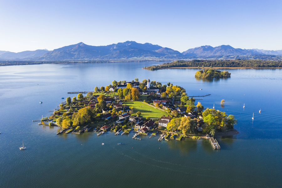 Der Chiemsee wird auch „Bayerisches Meer“ genannt.