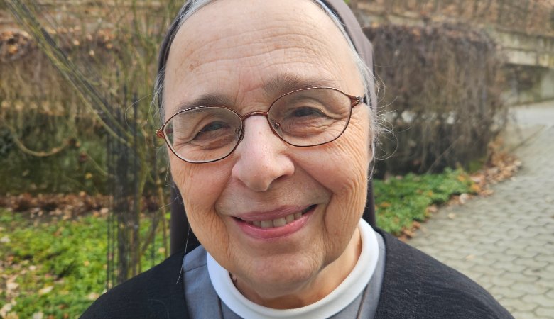 Sr. M. Christine Mirlach, Generaloberin der Solanusschwestern in Landshut. 