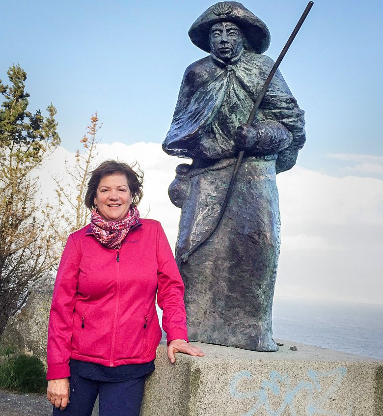 Barbara Heimbach schenkt Pilgernden Unterkunft und Gastfreundschaft.