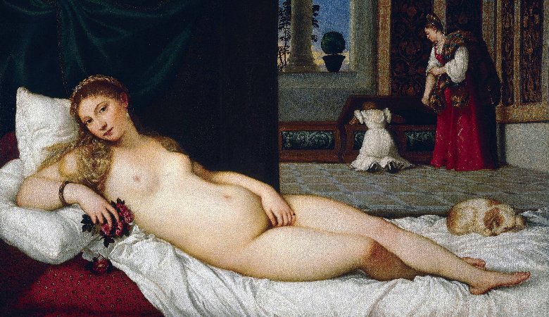 Zu Tizians Meisterwerken zählt auch diese Darstellung der Venus von Urbino.