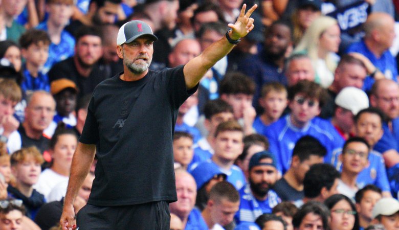 Jürgen Klopp in Aktion als Trainer des FC Liverpool in der englischen Premier League.
