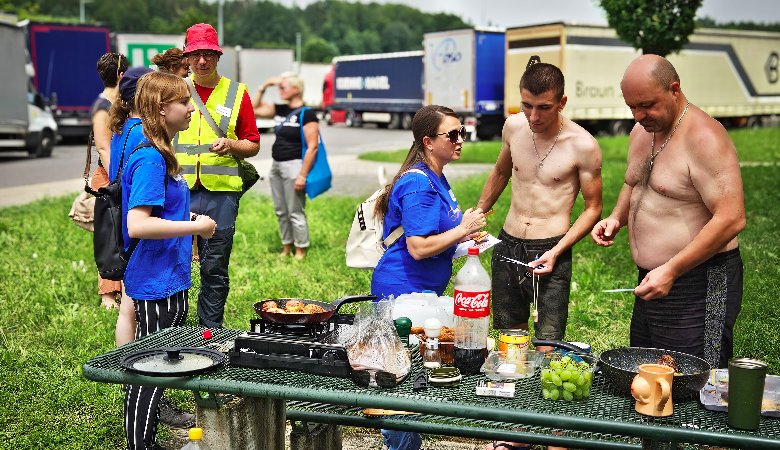 Sommerhitze auf dem Rasthof