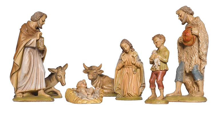 Es lohnt sich, Krippenfiguren schon zu Beginn der Adventszeit für den Krippenaufbau hervorzuholen.