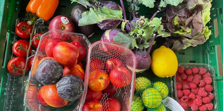 Kaum zu glauben, aber diese appetitliche Auswahl an Obst und Gemüse hat der Supermarkt aussortiert. 