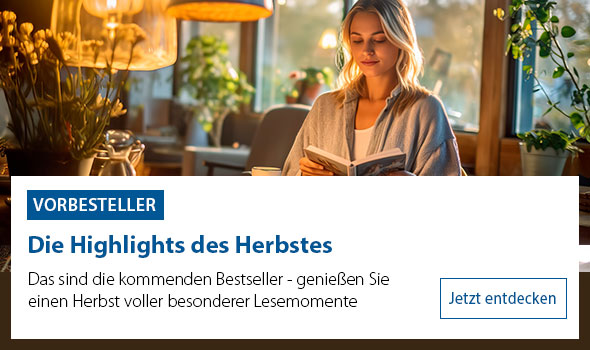 Eine Frau sitzt in einem gemütlich beleuchteten Raum und liest ein Buch. Im Hintergrund sind Pflanzen und eine Lampe zu sehen. Text auf dem Bild: 