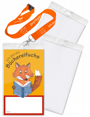 Schlüsselbänder "Büchereifuchs"-Kindergarten (20 St.)