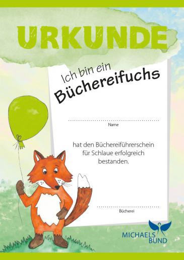 Urkunden "Büchereifuchs"-Schule (20 St.)