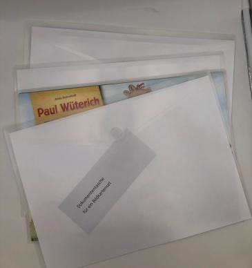 Dokumententasche, transp. für Bildkartensets DIN A3 quer (5 Stück) 