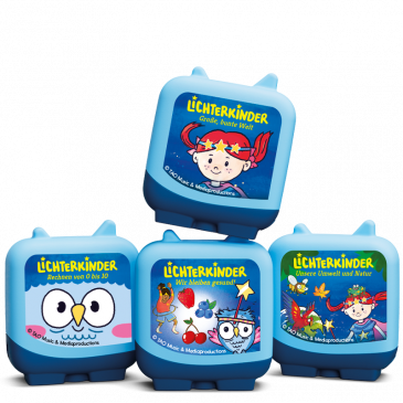 Clever Tonies - Lichterkinder - Lernen mit Liki und Lumi - Set bestehend aus 4 Clever Tonies