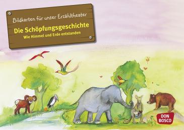 Die Schöpfungsgeschichte. Wie Himmel und Erde entstanden. Kamishibai Bildkartenset
