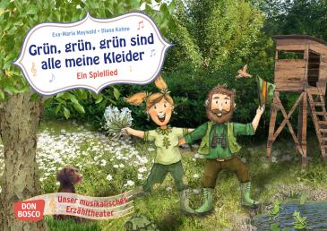 Grün, grün, grün sind alle meine Kleider. Kamishibai Bildkartenset.