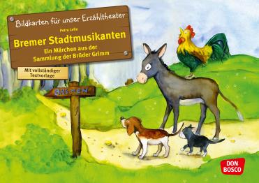 Die Bremer Stadtmusikanten. Kamishibai Bildkartenset