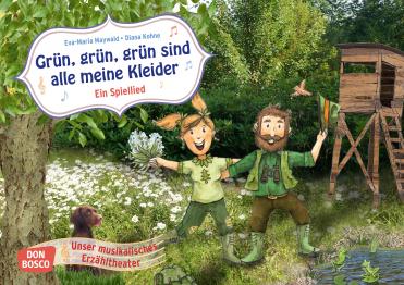 Grün, grün, grün sind alle meine Kleider. Kamishibai Bildka...