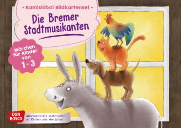 Die Bremer Stadtmusikanten. Kamishibai Bildkartenset