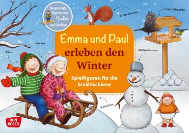 Emma und Paul erleben den Winter. Erzählschienen-Figurenset, ...