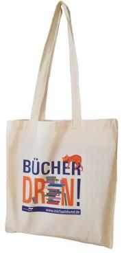 Baumwolltasche "Bücher drin!" (VPE 5 St.)